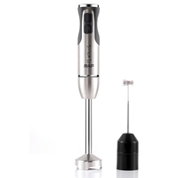Set Blender Tangan RAF 4 in 1 dari Baja Anti Karat, Perlengkapan Dapur untuk Mengaduk Adonan, Kue, dan Makanan, dengan Wadah 600ml
