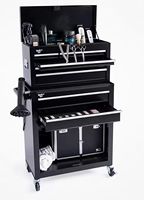 Chariot de rangement mobile en métal à tiroirs multiples, personnalisable OEM, solution de mobilier commercial pour l'esthétique et le tatouage