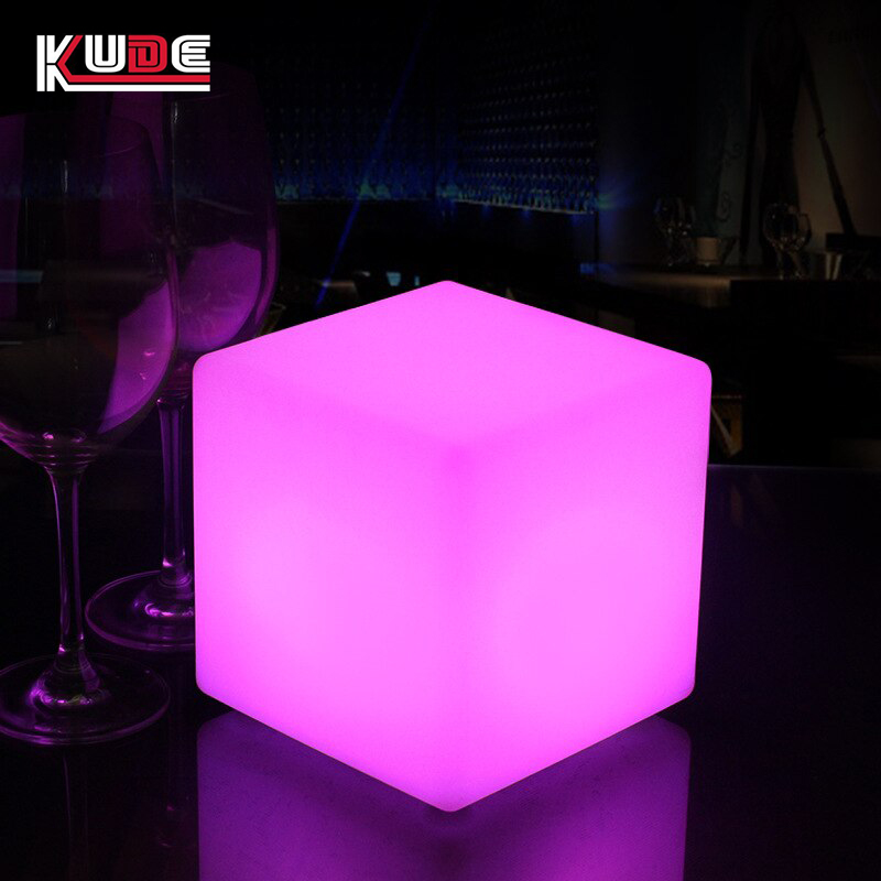 Барный стул, барный стул с 16 RGB светодиодами для ночного клуба, с аккумулятором, класс защиты IP65, водонепроницаемый светодиодный стул с кубическим сиденьем