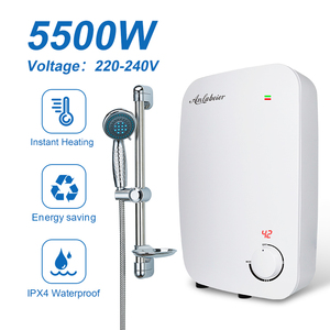 เครื่องทำน้ำอุ่นไฟฟ้าแบบไร้ถัง ควบคุมง่าย 5500W องค์ประกอบสแตนเลส ให้ความร้อนเร็ว 220V-240V จัดจำหน่ายจากโรงงาน รับผลิตแบบ ODM - Product Image 1