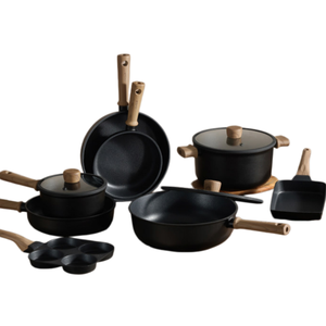 Juego de Utensilios de Cocina de Titanio Antiadherentes de 3 Piezas, Resistentes a los Arañazos, para Inducción, Gas, Vitrocerámica - Product Image 1