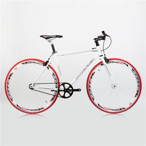 Carbon Fixie Bánh Xe Khung Nhôm <span class=keywords><strong>29er</strong></span> 700c Hành Lý Ngã Ba Cố Định Bánh Răng 49T Xe Đạp Với Handlebar Khung Dưới Cùng - Product Image 3