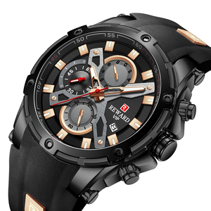 Nuevo Reloj Deportivo Multifuncional Cronógrafo para Hombre REWARD RD83016M, Reloj de Pulsera de Silicona Luminoso, Resistente al Agua, con Calendario - Product Image 2