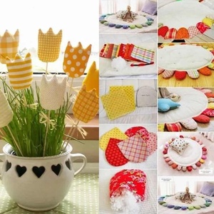 50 Piezas de Tela de Algodón 100%, 10x10 cm, con Estampado de Flores y Puntos, para Manualidades, Muñecas <span class=keywords><strong>Tilda</strong></span>, Costura y Accesorios - Product Image 4