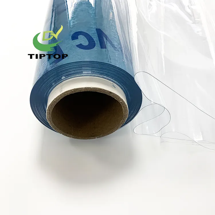 Tiptop Plastic transparent soft pvc film roll outdoor super clear film vinyl waterproof plastic PVC roll