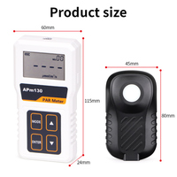 HEDAO APM130 Compteur d'énergie lumineuse numérique Compteur PAR quantique Testeur d'intensité lumineuse de haute précision PPFD Plantes de mesure 0.1