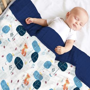 Mantas de Muselina de Algodón Suave de 4 Capas Transpirables y Amigables con la Piel para Bebés, Niños y Niñas - Product Image 3