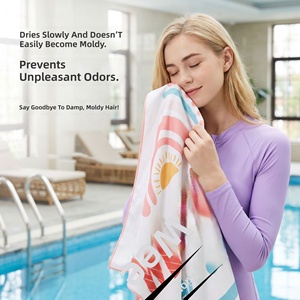 Toalla de Microfibra Ultrafina, Suave, de Secado Rápido, Absorbente, con Protección Solar, para Mujer, Tipo Chal de Playa - Product Image 2