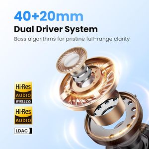 หูฟัง HAYLOU S40 แบบครอบหู เวลาเล่น 90 ชั่วโมง ตัดเสียงรบกวน 50dB ความหน่วงต่ำพิเศษ สำหรับเล่นเกม เดินทาง ทำงาน - Product Image 6