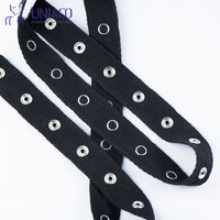 Pita Kancing Tekan Logam Ramah Lingkungan, Dapat Disesuaikan, Bahan Katun Poliester untuk Bra, Lingerie, Pakaian Bayi, Pakaian Tari, Custom