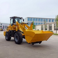 Chargeuse sur pneus de qualité industrielle, capacité de charge nominale de 1500 kg, godet de 2,2 m³, grand axe de roue, structure robuste, machines de construction agricole