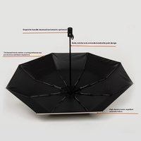 Parapluie solaire moderne personnalisé avec protection UV, design pliable, résistant au vent, portable pour les voyages, vente en gros de parapluies avec impression de logo