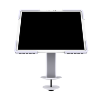 Support universel pour tablette en métal avec pivot inclinable et fonctions de gestion des câbles