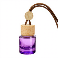 Flacon de parfum pour voiture en verre cristal coloré, 8 ml, diffuseur d'air frais pour la décoration intérieure de voiture, vente chaude