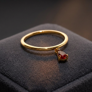 Anillo de Ópalo Rosa Minimalista Certificado, Chapado en Oro de 14K, S925, Marca Bella, Fabricado en Tailandia, Resistente al Deslustre, Joyería de Moda para Fiestas, Venta al Por Mayor - Product Image 3