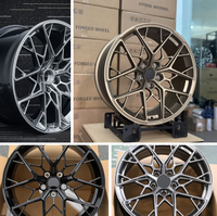 Nouvelles jantes en alliage d'aluminium forgé de 18/19/20 pouces, couleur or foncé, à rayons multiples, 5x114.3 pour Tesla Model Y pour M & WRX