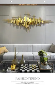 Contemporain 150*69cm or métal tenture <span class=keywords><strong>murale</strong></span> Art lumière luxe fer décor nouveau Design pour la décoration intérieure - Product Image 4