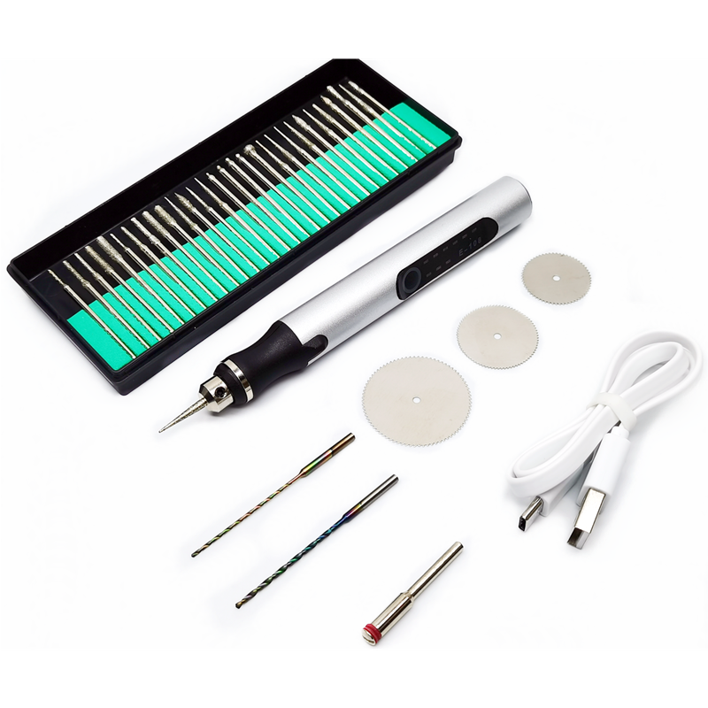 E108 Rechargeable Mini Electric Mill Engraving Pen - DIY Grinding Tool ...