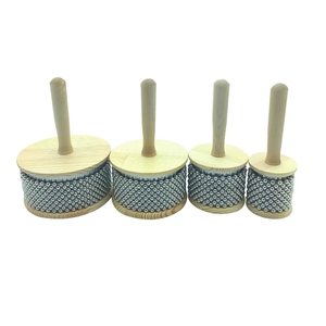 Cabasa de madera con cuentas metálicas de varios tamaños al por mayor para entrenamiento de fuerza de agarre para niños - Product Image 1