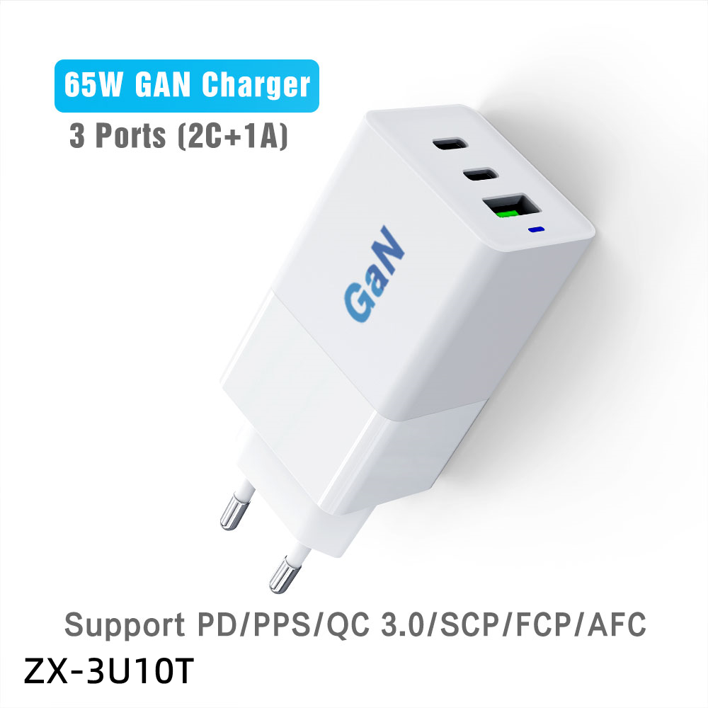 GAN 65W 3-Port (ZX-3U10T)