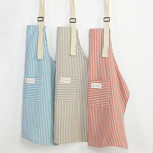 Ladlefork ผ้ากันเปื้อนผ้าฝ้ายผ้าลินินลายระบายอากาศได้สำหรับใช้ในชีวิตประจำวัน - Product Image 1