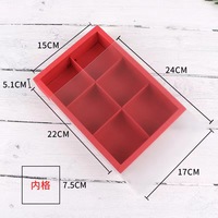 Schneller Versand Kundenspezifische Trüffel-Bäckereipapierboxen Biologisch Abbaubar 6 Fächer Klare Schublade Transparente Schokoladenverpackungsbox