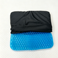 Coussin carré respirant en TPE avec maille anti-acariens à fermeté moyenne pour chaise de bureau, voiture et usage multi-scènes