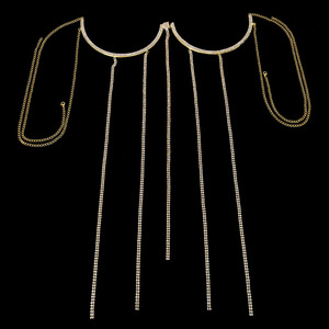 King Mcgreen Star Rave Königin Krone Kristall Brust halterung Kette BH Geschirr Bikini Sexy Strass Body Chain Schmuck für Frauen - Product Image 4