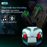 Écouteurs de jeu double mode LED TWS pour joueur