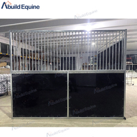 Fabricant professionnel d'écuries portables en acier/aluminium/acier inoxydable pour chevaux, boxes extérieurs avec porte à charnières 3x2,2m