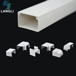 Customized China Manufacturing Good Price pvc trunking 15x10 20x10 40x16 40x40 ect sizes Electrical pvc trunking