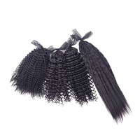2025 nouveau Style pré-bouclé Invisible plume pointe tressage cheveux Crochet Extension de cheveux humains bouclés diverses courbures 100% humain