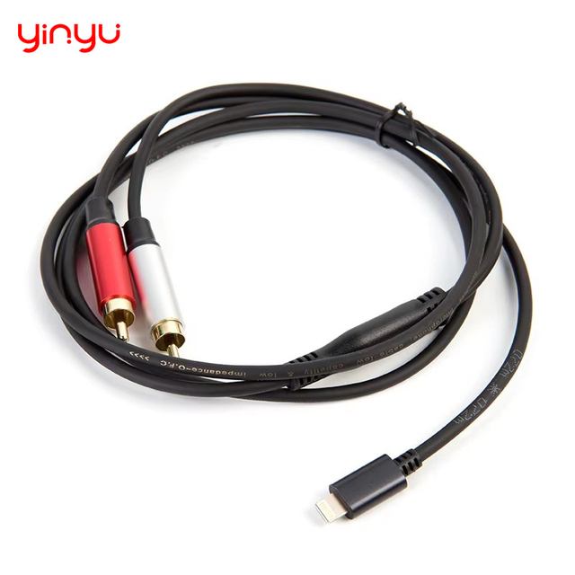 Yinyu AC005 Type C to RCA Audio Cable Low Noise for Connecting Phone to Car Speaker Home Audio and Amplifier