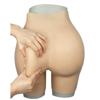 Culotte en Silicone de contrôle ferme taille haute pour femmes avec fesses rembourrées sous-vêtements à entrejambe ouvert pour crosscommode transgenre