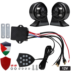 Car Snail Horn 12V High Pitch <b>Electric</b> Horn For Car Motorcycle Waterproof Upgrade <b>Kit</b> - Product Image 1