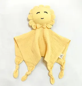 Manta bordada personalizada de oso de peluche, edredón de bebé, manta de seguridad suave, bonita manta de bebé Doudou