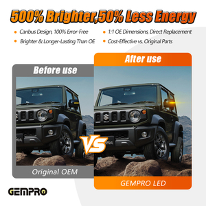 Bán Buôn Xe Năng Động Hổ Phách Gương Tín Hiệu Lần Lượt Cho Suzuki Jimny 2019 2020 LED Xe Ánh Sáng Với Một Chuyển Đổi - Product Image 2