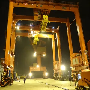 35 Ton 40 Ton RTG Crane Price 42 Ton Rubber Tyre Container Gantry Crane 80ton Straddle Carrier