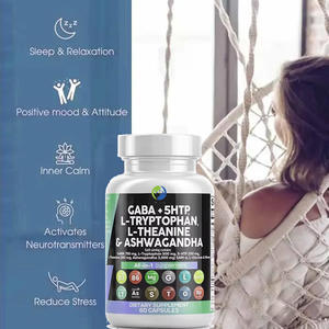 VitaSpring 개인 라벨 수면 보충제 <span class=keywords><strong>GABA</strong></span> + 5HTP 캡슐 L-트립토판 L-테아닌 캡슐 Ashwagandha 캡슐 - Product Image 4