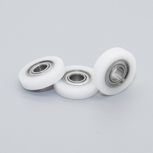 Rodillos Planos de POM Recubiertos de Goma Directo de Fábrica para Puertas Corredizas de Vidrio Resistentes al Desgaste 5*16.8*4mm - Product Image 4