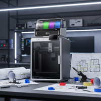 Impresora 3D K2combo para Modelos Arquitectónicos, Moldes de Joyería, Impresora Láser 3D de Escritorio, Cámara con IA, Nivelación Automática