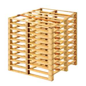 Set di 10 Pallet in Legno Standard 120x80 Cm per Stoccaggio in Magazzino, Logistica e Trasporto - Product Image 1