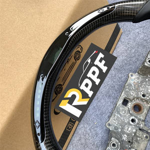 Volante Deportivo de 3 Radios de Fibra de Carbono y Cuero de Alta Calidad y Nuevo Diseño para <span class=keywords><strong>Mazda</strong></span> <span class=keywords><strong>RX8</strong></span>, Repuestos Automotrices Más Vendidos - Product Image 5