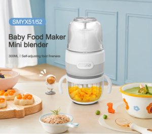 Robot culinaire multifonction électrique avec logo personnalisé et bol en verre |   Mini hachoir à viande et mixeur - Product Image 1