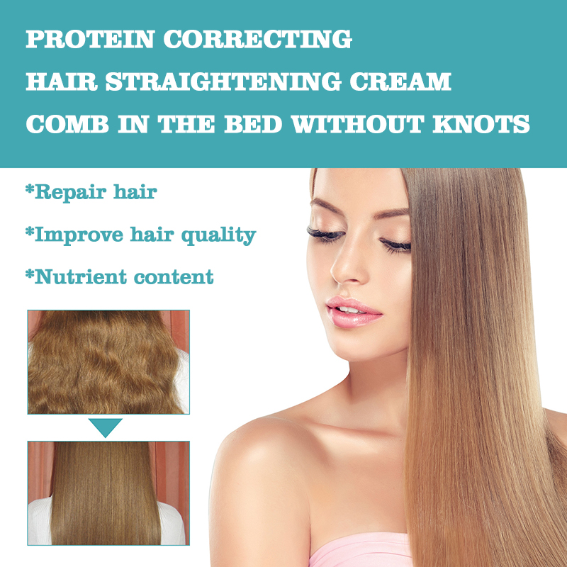 2023 new protein correcting hair straightening cream 60ml nourishing fast smoothing collagen hair straightener