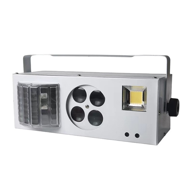 4 in 1 Mixed Lighting Effects Led Pattern Remote Control Sound Activated Strobe Stage Lights for Dj Disco