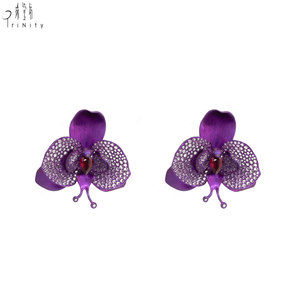 High Quality Wholesale Manufacturer Export <b>Earrings</b> Jewelry Large Pure Titanium 18K Solid Gold Natural Ruby And Spinel <b>Earrings</b> - Product Image 2