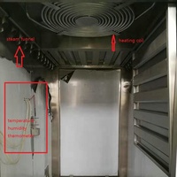 Four à fumée de viande de bacon de mortadelle de saucisse séchée de boeuf four à fumée de gaz/vapeur industriel 250 kilos Machine de four à fumée de 500 kilos