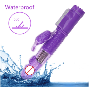 36-Gang <span class=keywords><strong>Jelly</strong></span> Head Sexspielzeug Rotierender Rabbit-Dildo Vibrator für Frauen - Product Image 4