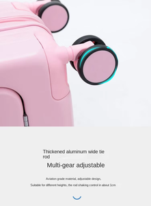Valise à main personnalisée de 20 pouces ouverture à l'avant bagage en cabine pour ordinateur portable valise de voyage unisexe à large tige de traction sac à roulettes PC 20 pouces - Product Image 6